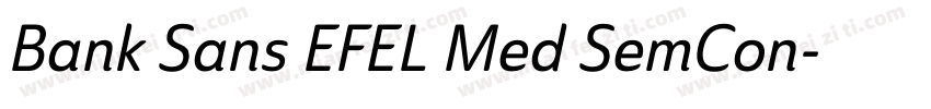 Bank Sans EFEL Med SemCon字体转换
